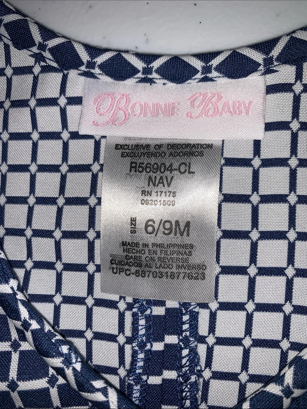 BONNIE BABY BY BONNIE JEAN 2 PIECE DRESS OUTFIT SIZE 6-9 MONTHS NWT